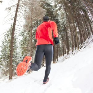 Winter trail running